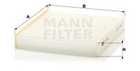 Filter, interior air MANN-FILTER CU2145