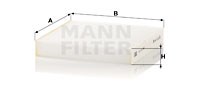 Filter, interior air MANN-FILTER CU20006