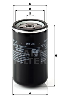 Fuel Filter MANN-FILTER WK733