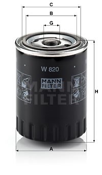 Oil Filter MANN-FILTER W820