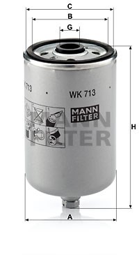 Fuel Filter MANN-FILTER WK713