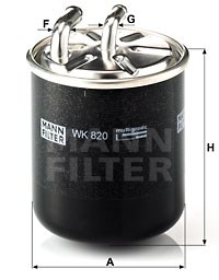 Fuel Filter MANN-FILTER WK820