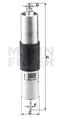Fuel Filter MANN-FILTER WK533