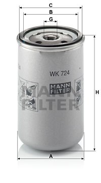 Fuel Filter MANN-FILTER WK724
