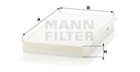 Filter, interior air MANN-FILTER CU3139