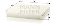 Filter, interior air MANN-FILTER CU27008