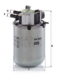 Fuel Filter MANN-FILTER WK9080