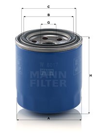 Oil Filter MANN-FILTER W8017