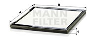 Filter, interior air MANN-FILTER CU3136