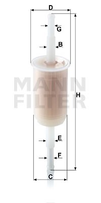 Fuel Filter MANN-FILTER WK3210
