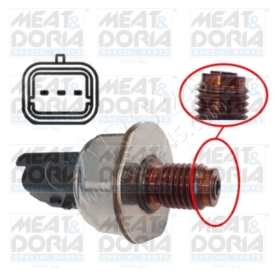 Sensor, fuel pressure MEAT & DORIA 9224
