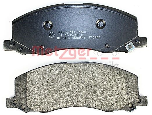 Brake Pad Set, disc brake METZGER 1170468 3