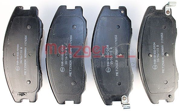 Brake Pad Set, disc brake METZGER 1170358 2
