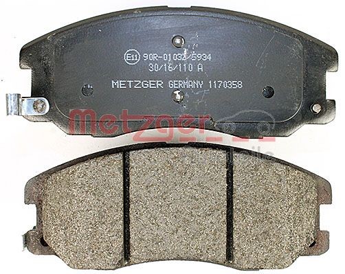 Brake Pad Set, disc brake METZGER 1170358 3
