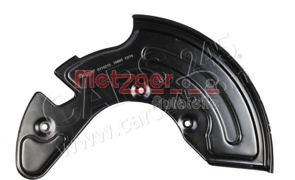 Splash Panel, brake disc METZGER 6115215 2
