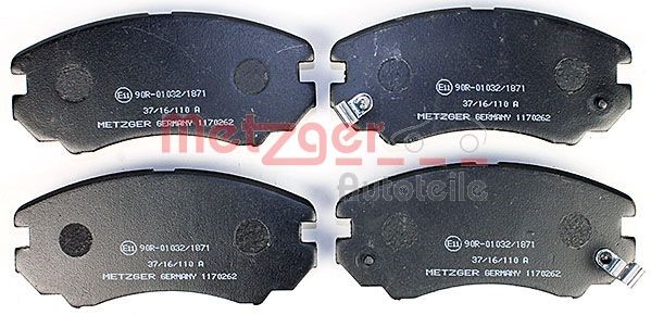 Brake Pad Set, disc brake METZGER 1170262 2