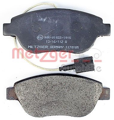 Brake Pad Set, disc brake METZGER 1170185 3