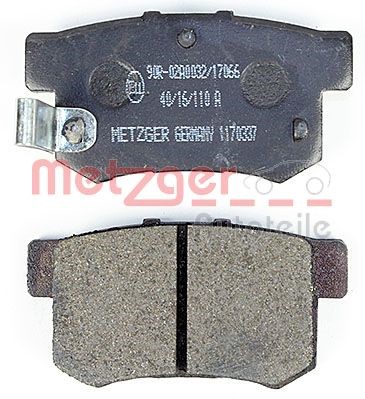 Brake Pad Set, disc brake METZGER 1170337 3