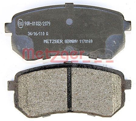 Brake Pad Set, disc brake METZGER 1170169 4