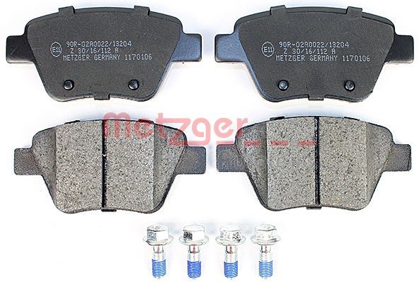 Brake Pad Set, disc brake METZGER 1170106 2