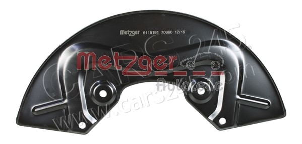 Splash Panel, brake disc METZGER 6115191 2