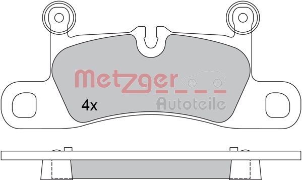 Brake Pad Set, disc brake METZGER 1170523