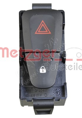 Switch, door lock system METZGER 0916593