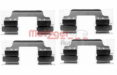 Accessory Kit, disc brake pad METZGER 109-1648