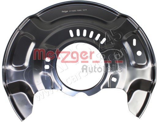 Splash Panel, brake disc METZGER 6115293