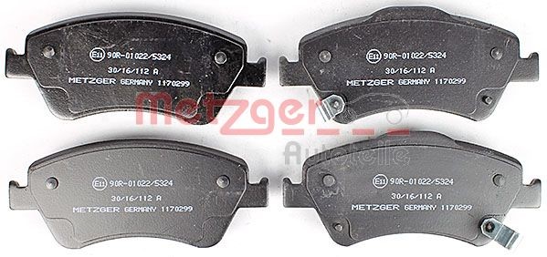 Brake Pad Set, disc brake METZGER 1170299 2
