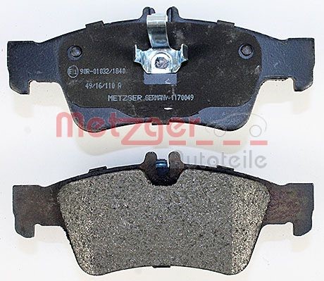 Brake Pad Set, disc brake METZGER 1170049 3