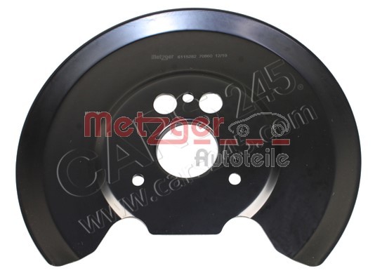 Splash Panel, brake disc METZGER 6115282 2