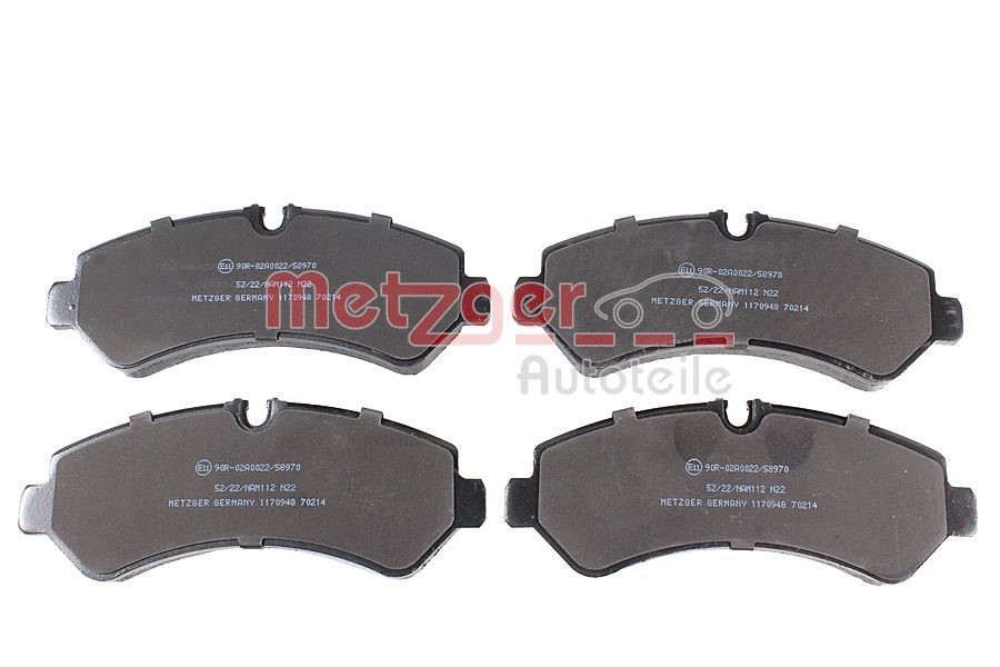 Brake Pad Set, disc brake METZGER 1170948