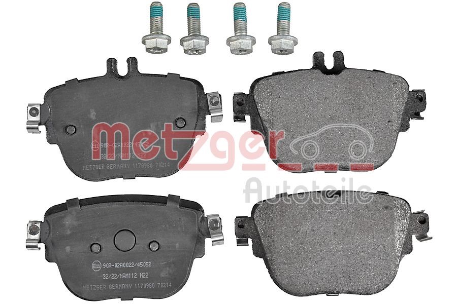 Brake Pad Set, disc brake METZGER 1170980