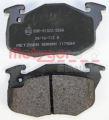 Brake Pad Set, disc brake METZGER 1170260 3