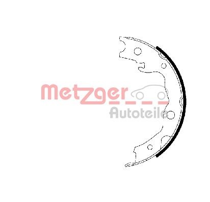 Brake Shoe Set, parking brake METZGER MG 223