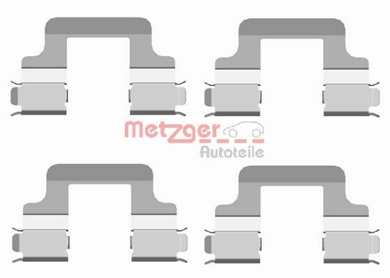 Accessory Kit, disc brake pad METZGER 109-1679