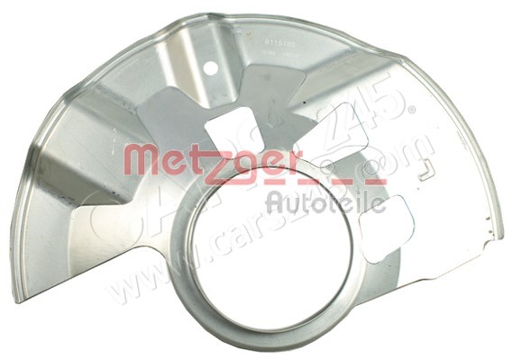 Splash Panel, brake disc METZGER 6115189