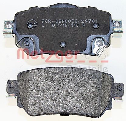 Brake Pad Set, disc brake METZGER 1170802 3