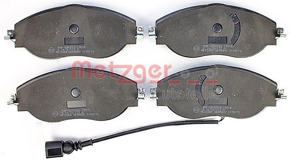 Brake Pad Set, disc brake METZGER 1170173 2