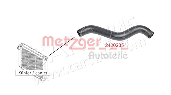 Radiator Hose METZGER 2420235 2