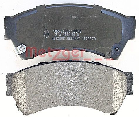 Brake Pad Set, disc brake METZGER 1170270 3