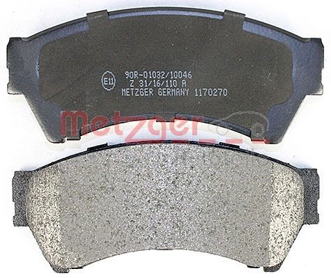 Brake Pad Set, disc brake METZGER 1170270 4