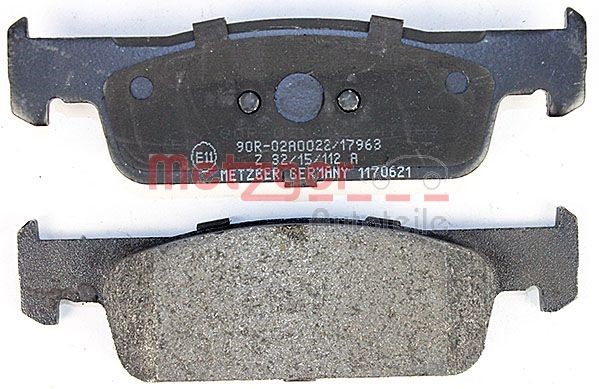 Brake Pad Set, disc brake METZGER 1170621 4