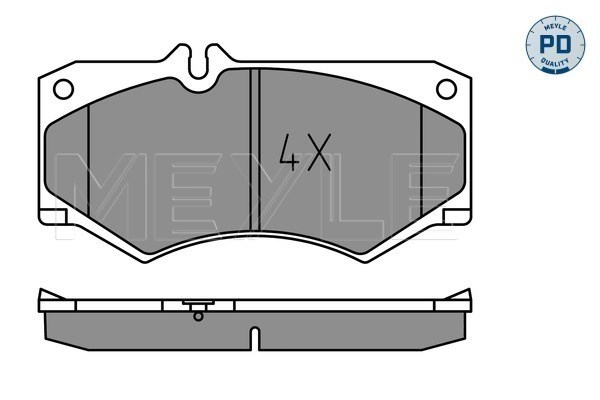 Brake Pad Set, disc brake MEYLE 0252078418/PD