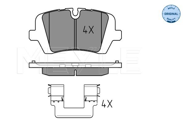 Brake Pad Set, disc brake MEYLE 0252572016