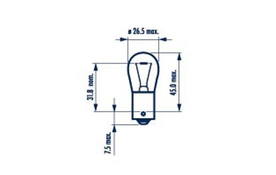 Bulb, direction indicator NARVA 176383000 2