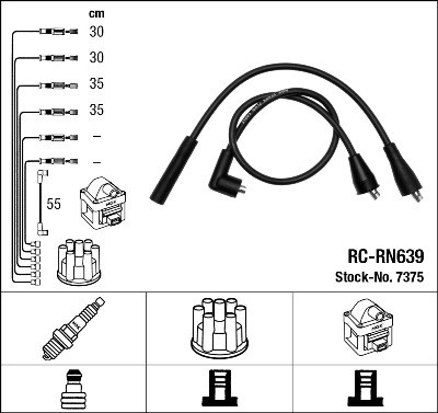 Ignition Cable Kit NGK 7375