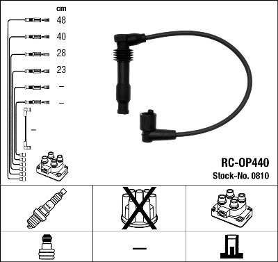 Ignition Cable Kit NGK 0810