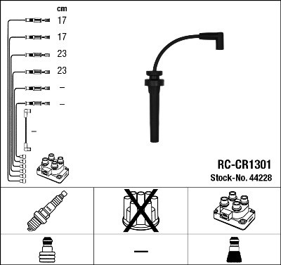 Ignition Cable Kit NGK 44228
